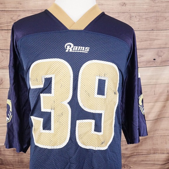 VINTAGE ST LOUIS RAMS #39 SAM JACKSON NFL FOOTBALL JERSEY SIZE 2XL XXL - Picture 1 of 11